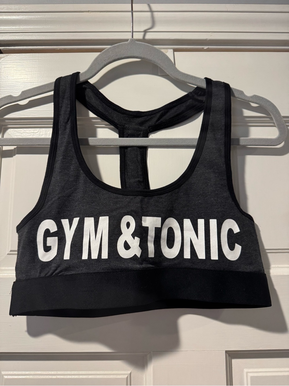 Gray Women’s Racerback Sports Bra